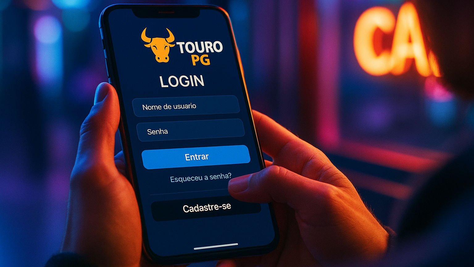 Login no Cassino TOURO PG